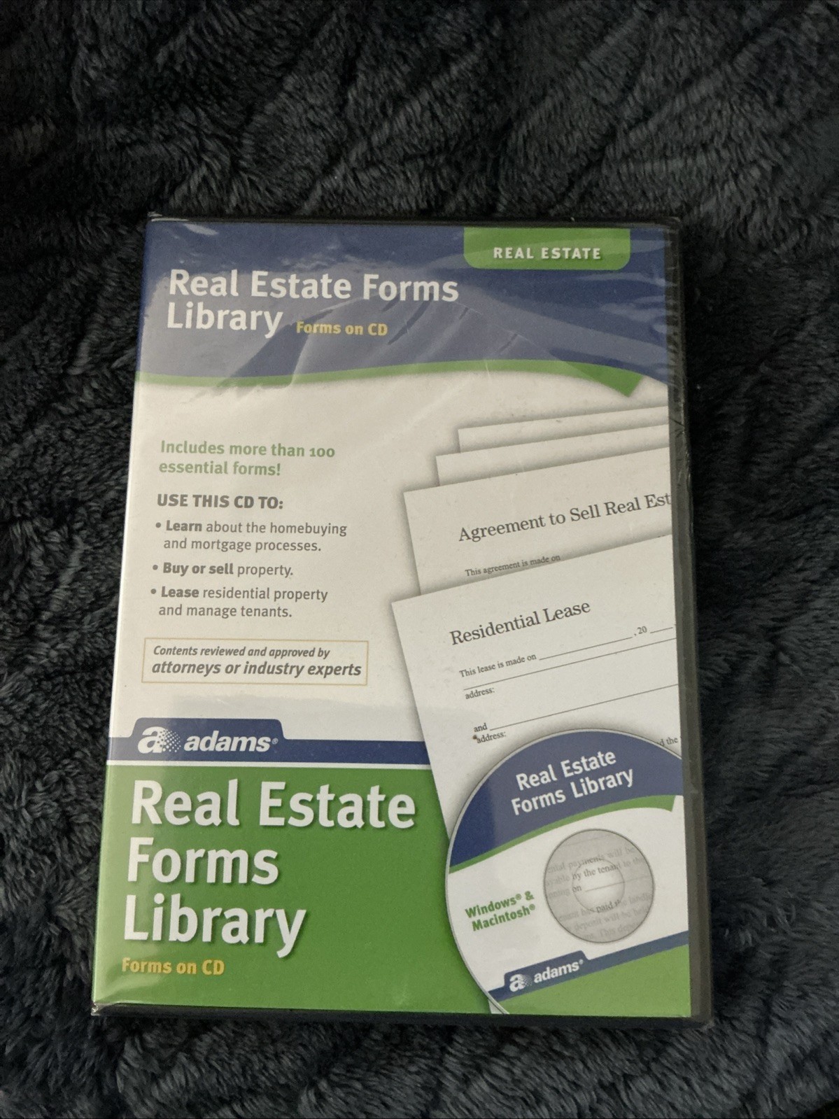 Adams Real Estate Forms Library Forms on CD SS502 New Sealed