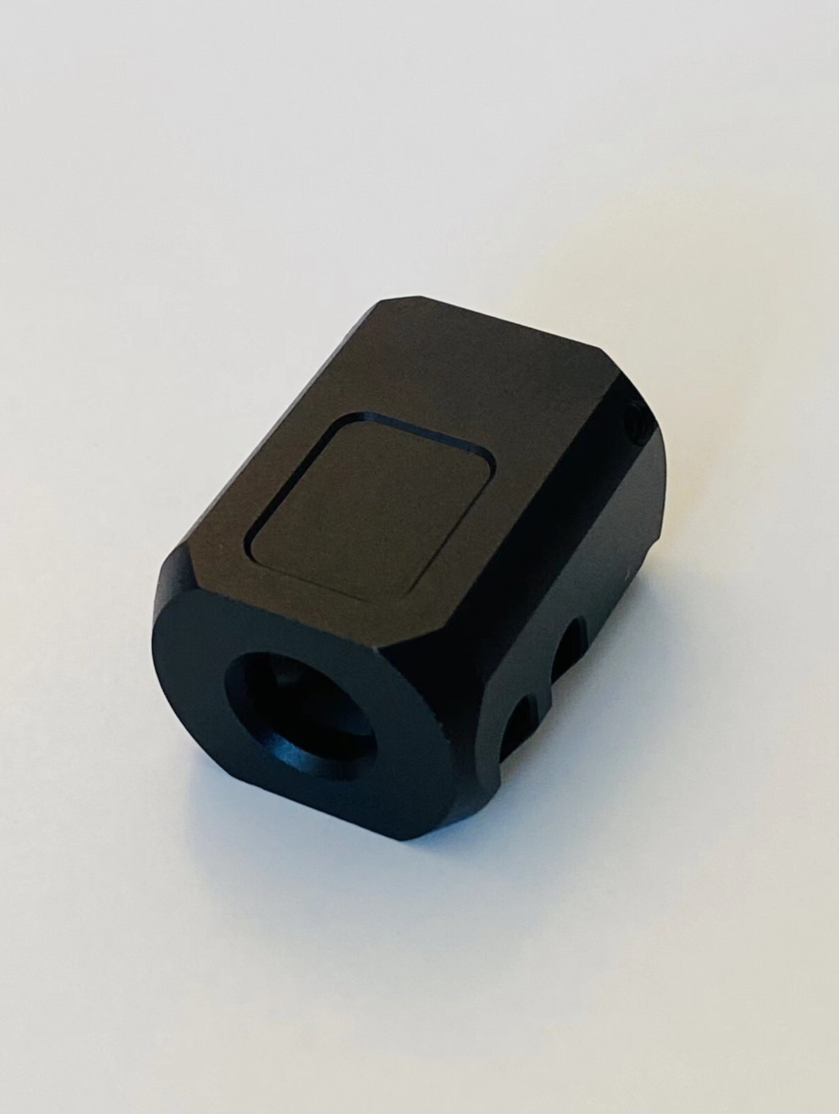 Anodized Black 1/2X28 TPI Muzzle Brake Compensator For 9mm Glock G17 G19