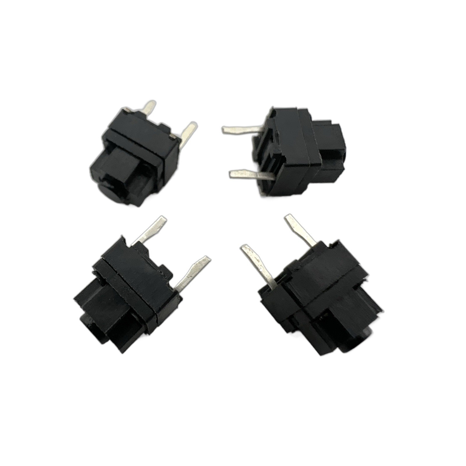 6x6x7.3mm Square 2-Pin Black Mouse Micro Switch (4 Pcs) US Stock