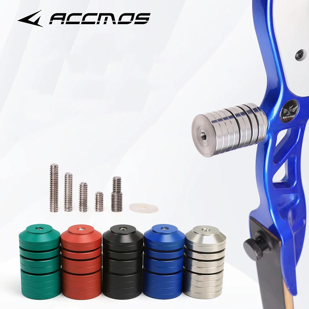 Archery Bow Stabilizer Weight Kit Stainless Steel Balance Bar Counterweight Set