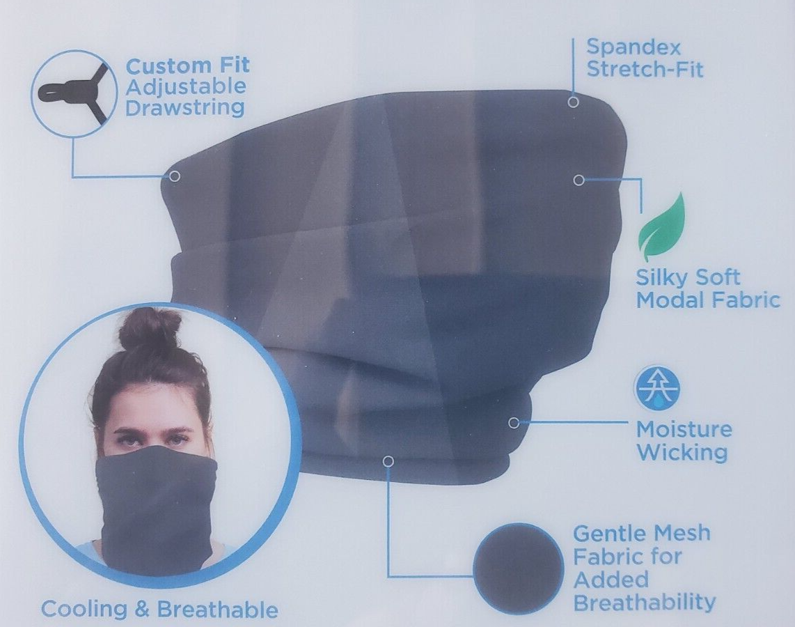 American Mask Group Cooling Face & Neck Gaiter Washable Adjustable