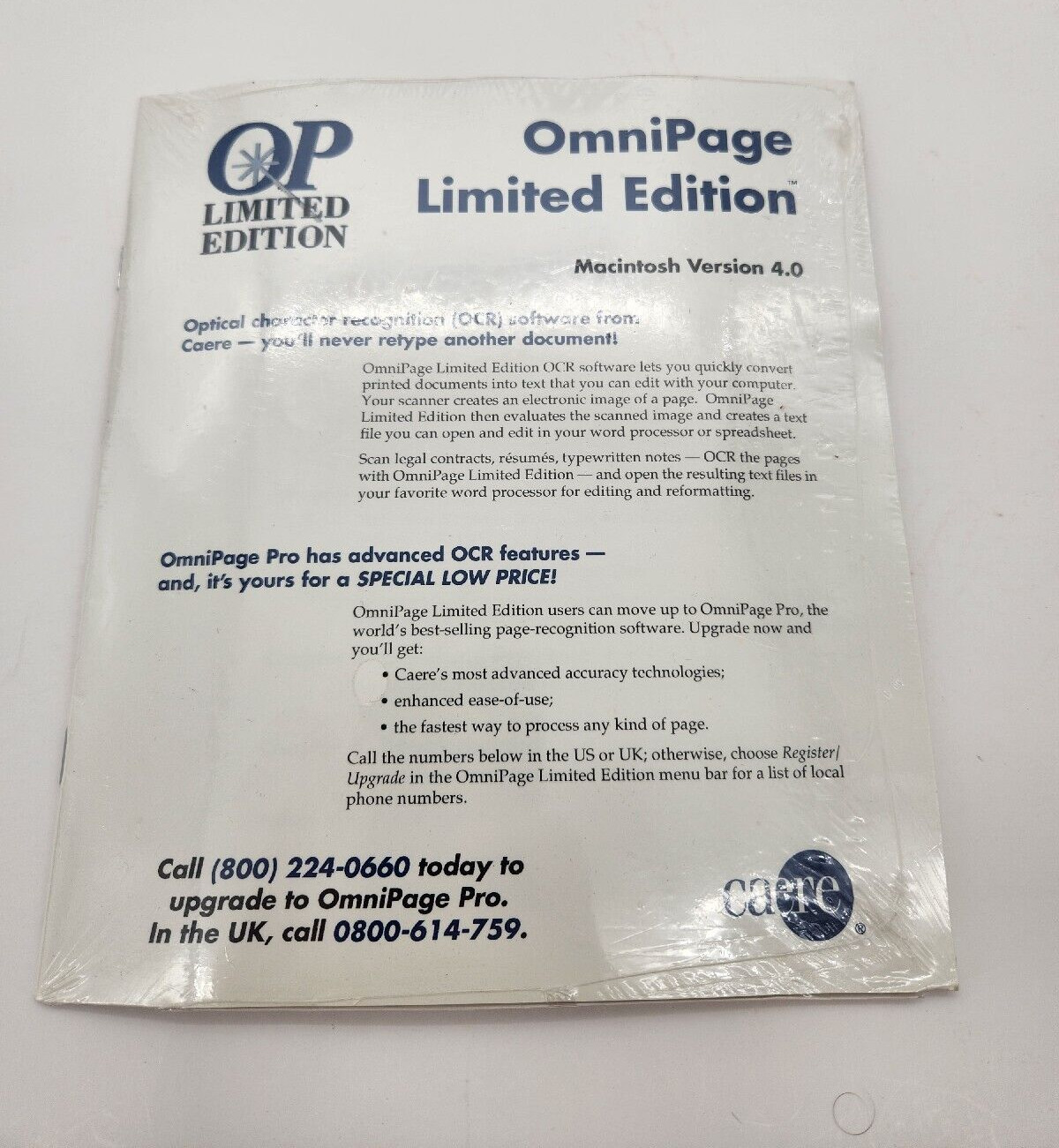 Vtg Omni Page Limited Edition Apple Macintosh 3.5" Floppy Disks v4.0 Sealed New