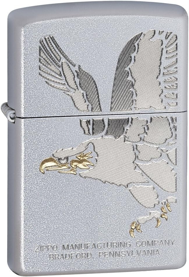 Zippo 28356 Eagle Satin Chrome