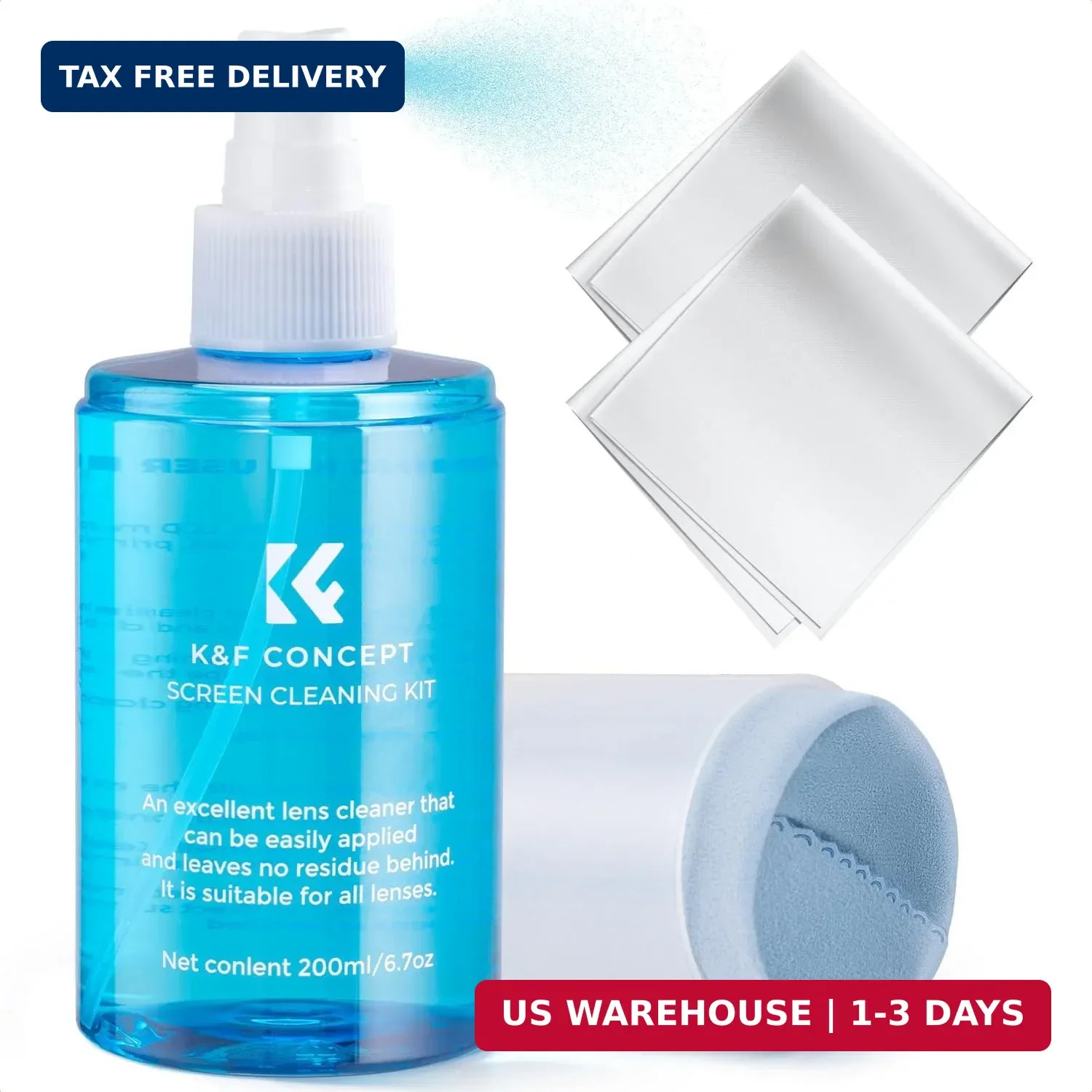 Screen Cleaner Spray, with 2 Microfiber Cleaning Cloth, Touchscreen