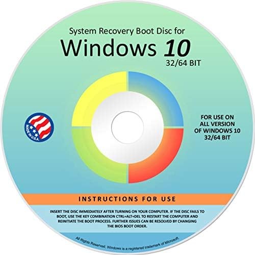 Windows 10 Reinstall Recovery DVD 32/64 Bit All Versions
