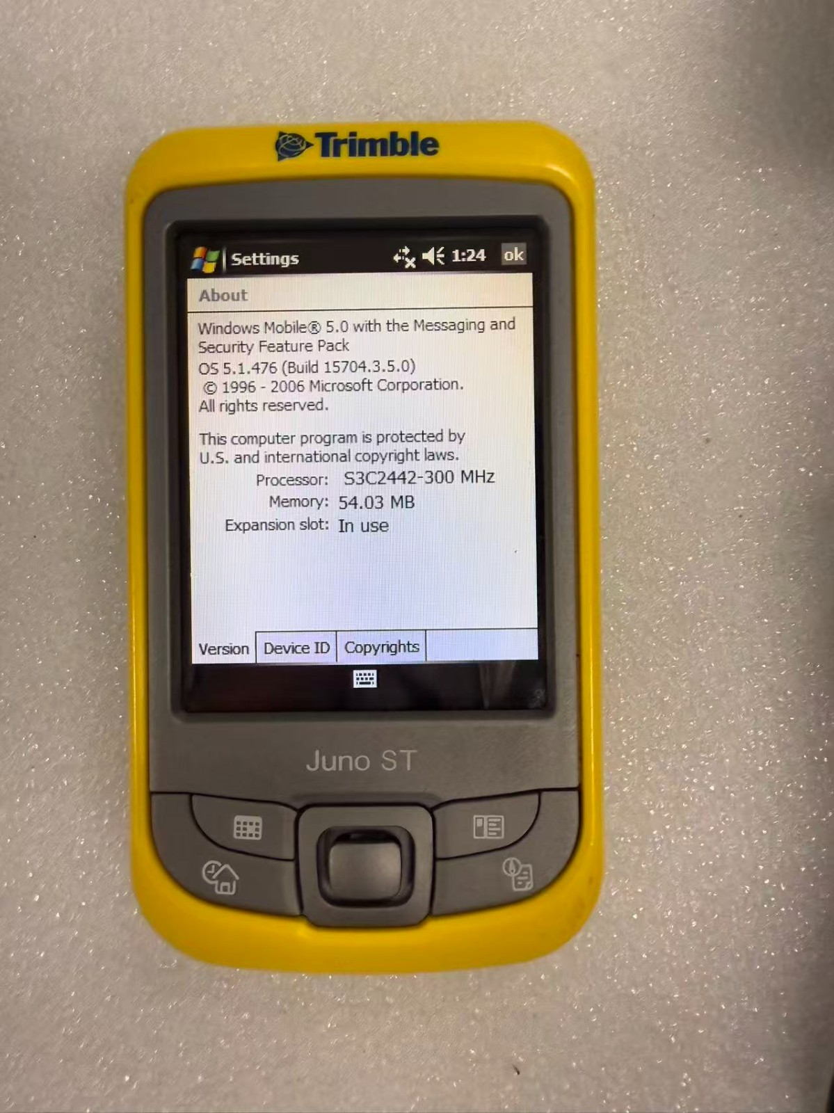 Trimble Juno ST 69991-00 2.8' Data Collection PDA GPS Bluetooth