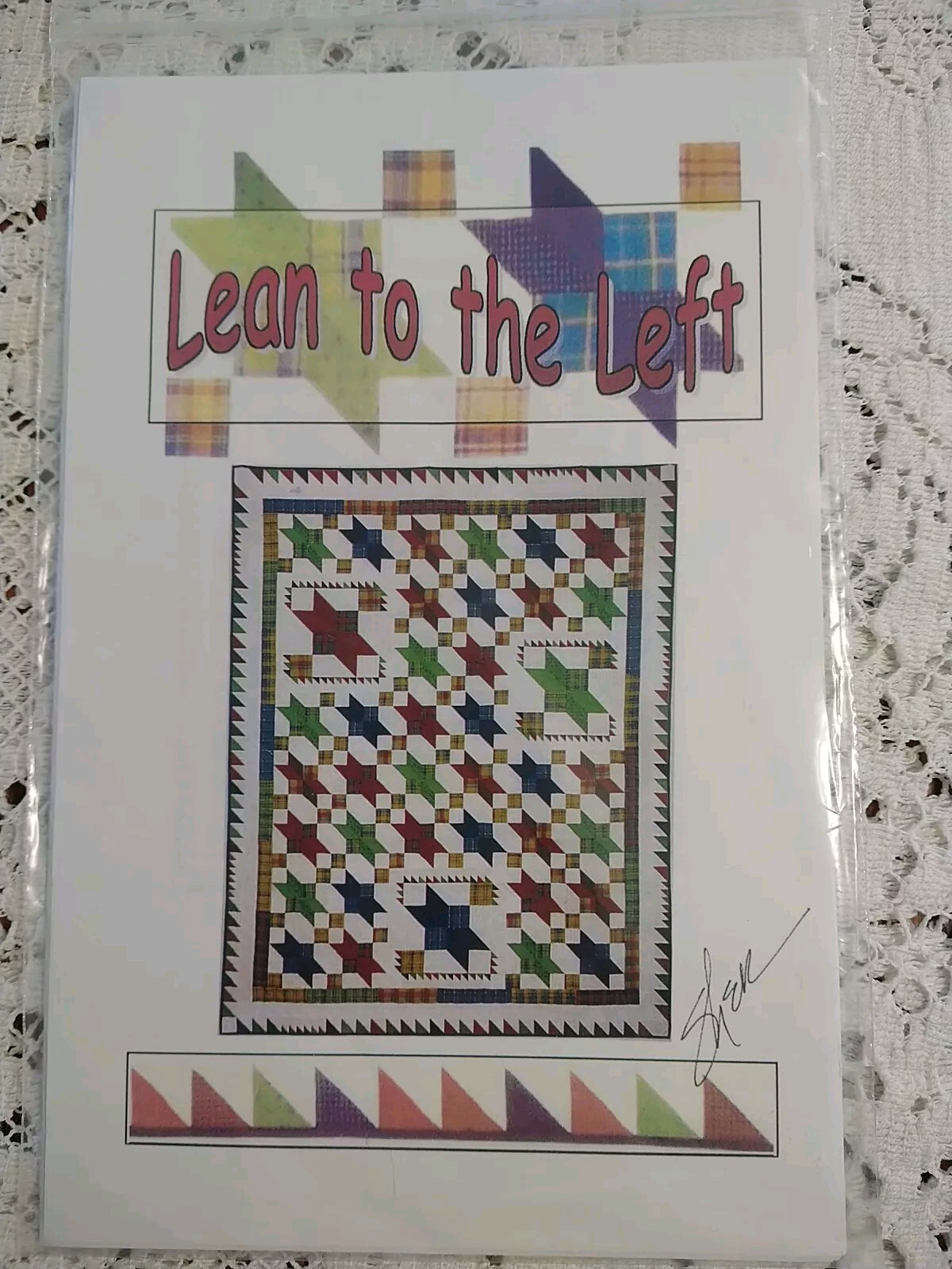 Lean to the Left Quilt Pattern 60" x 76" by Sharon V. Rotz