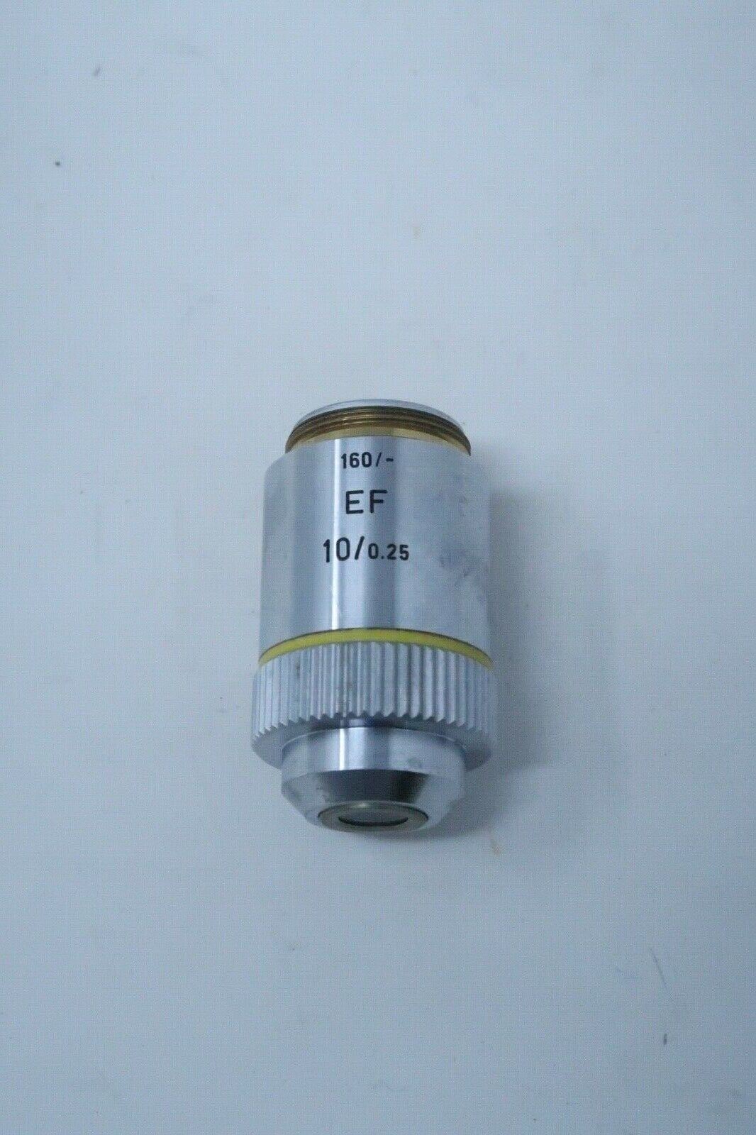 Leitz Wetzlar #519760 (EF 10X 10/0.25) Microscope Magnifying Objective - Germany