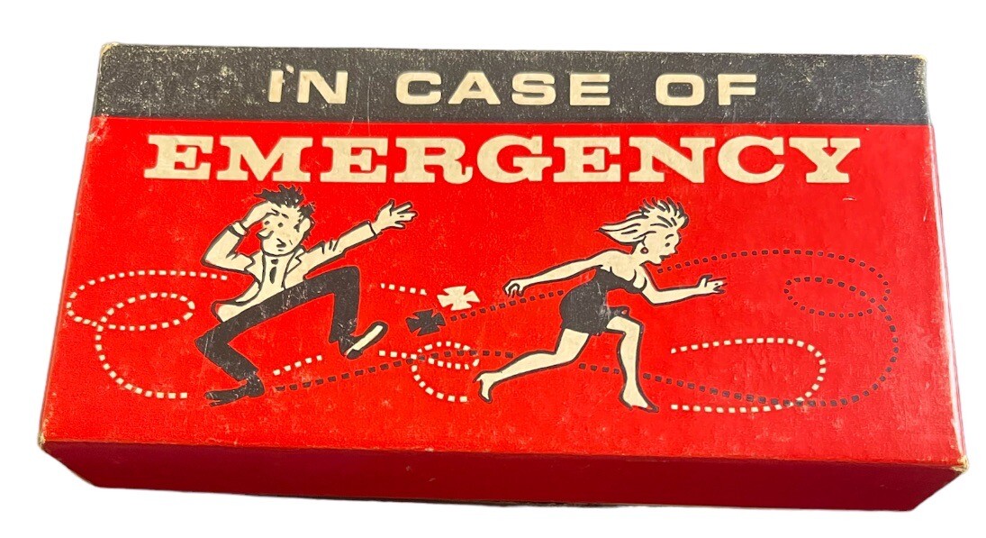 In Case of Emergency Break Glass Tiny Small Condom Vintage box toy joke hammer