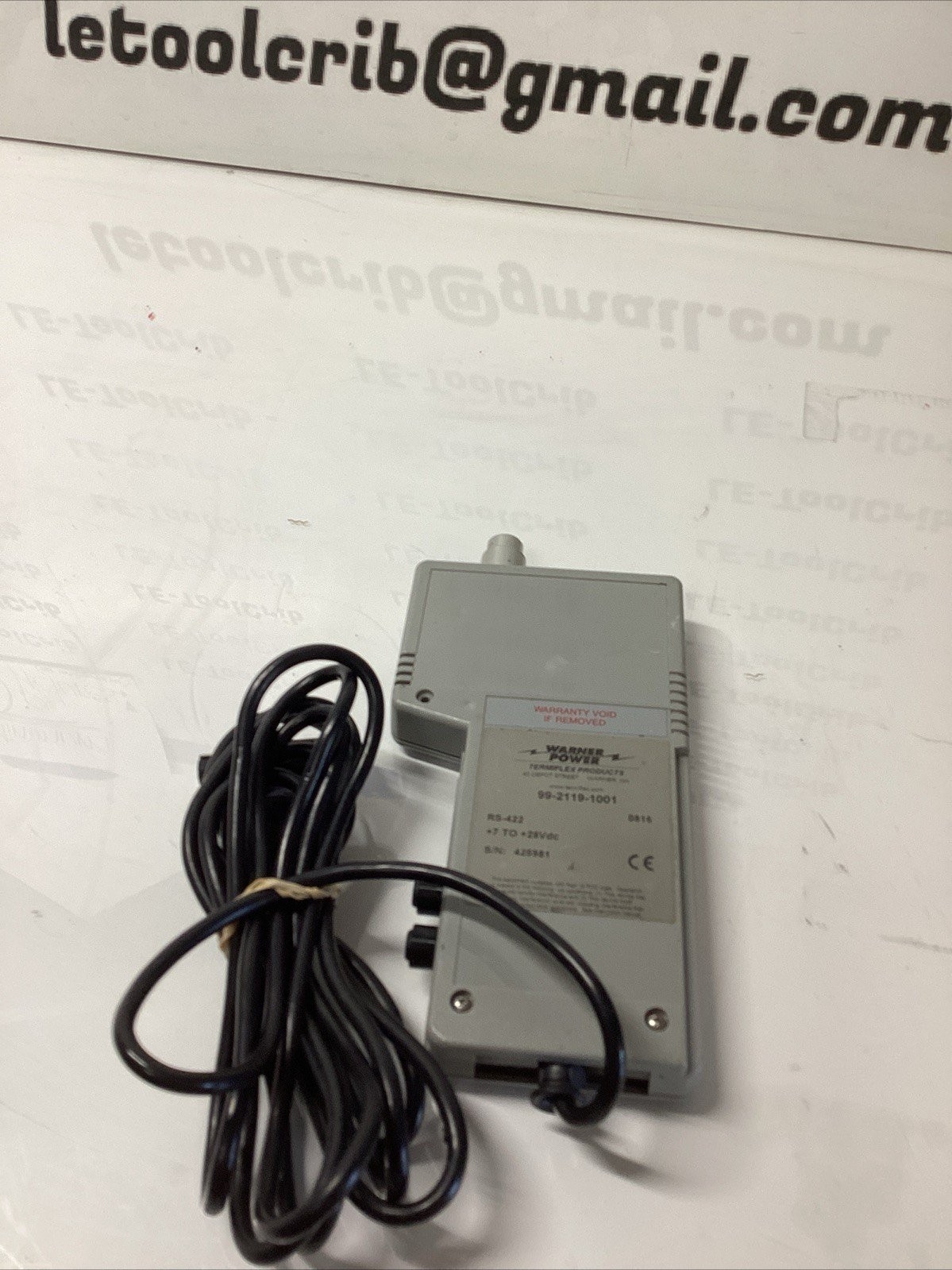 WARNER POWER / TERMIFLEX PRODUCTS TEACH PENDANDT RS-422 4484091 L-147