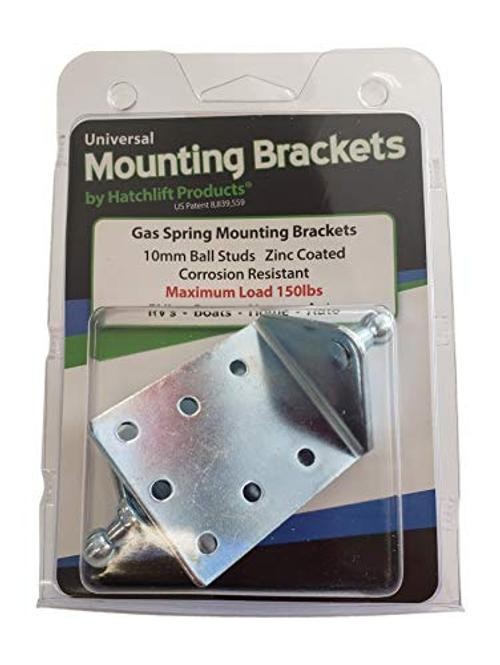 Hatchlift Universal Gas Shock Mounting Bracket - Heavy-Duty Angle Bracket 2pc