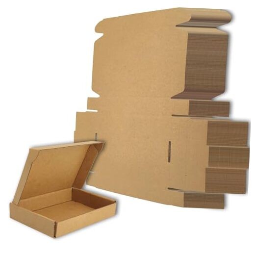 6x4x1 inches Small Shipping Boxes Set of 50 - Mailer 6"x4"x1"/50-pack Brown
