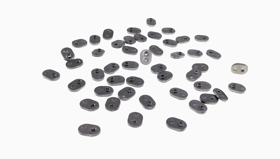 50 Pack #8-32 Spot Weld Nuts - Single Tab - W/Target  PN 1409