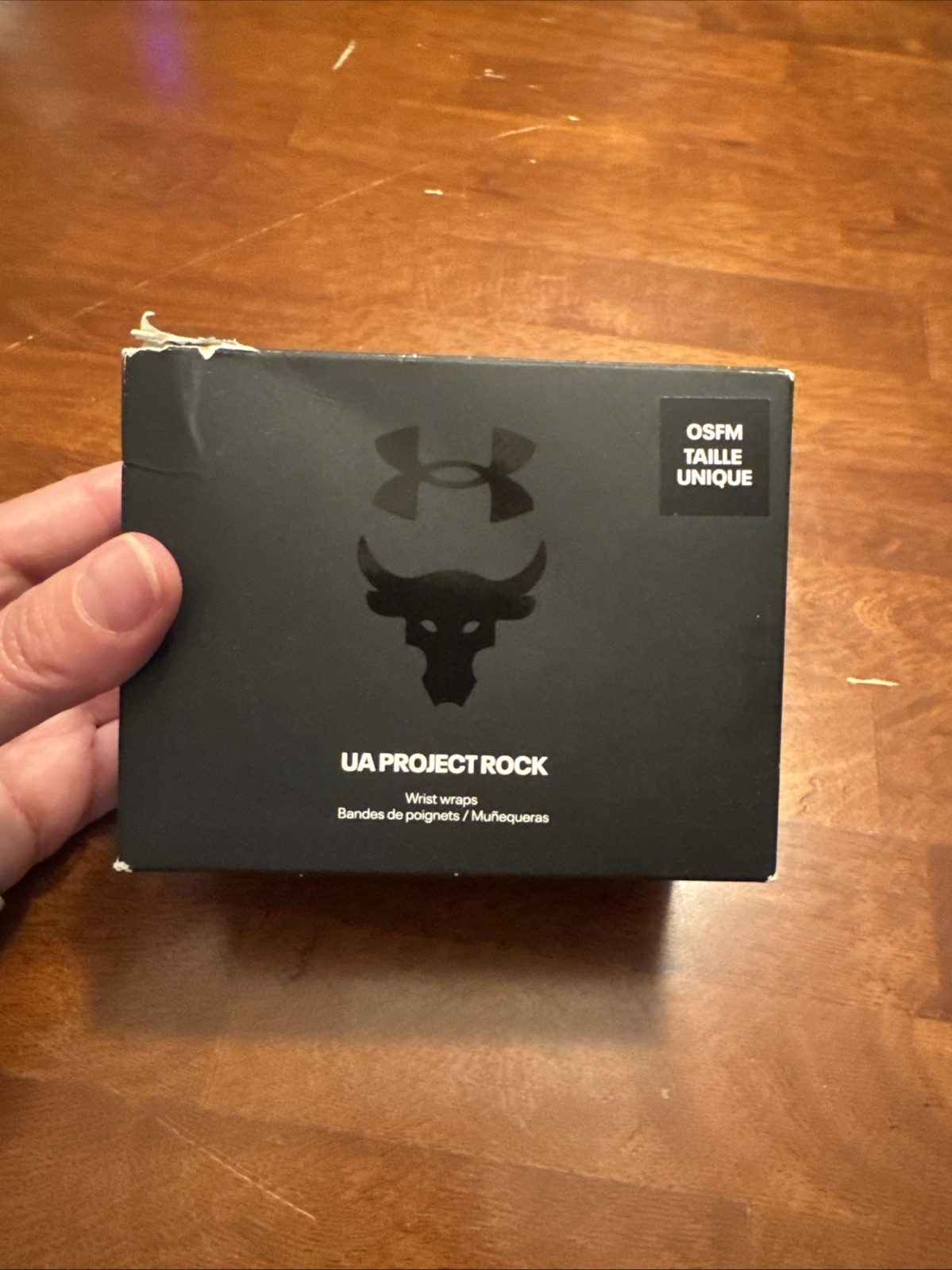 UA Project Rock Unisex Wrist Wraps NEW