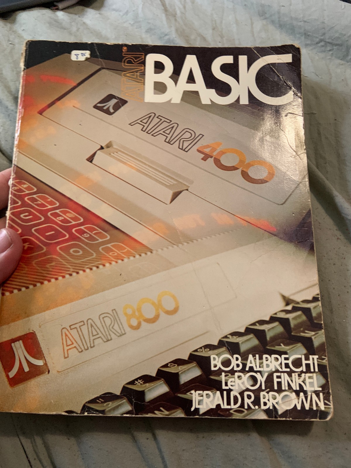 Atari BASIC 1979 Paperback Albrecht Finkel Brown Atari 400 800 Vintage