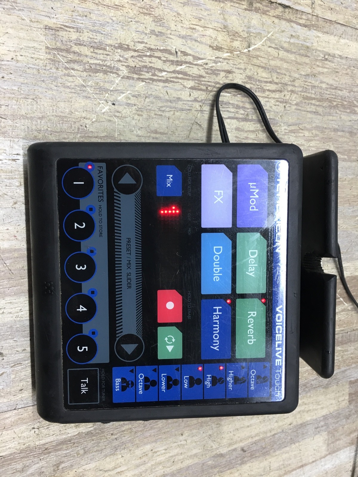 TC Helicon Voicelive Touch Vocal Effects Processor used w/ adpater