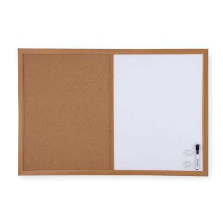 Bulletin/Whiteboard Combination 24"H X 36"W, 1Nul9