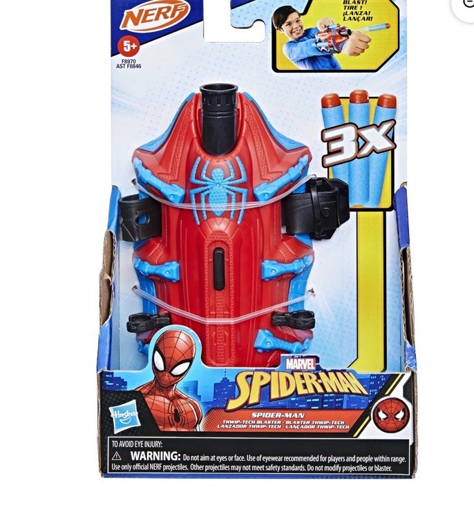 Nerf 5+ Marvel Spider-Man Hasbro Blaster Wear on Wrist New in Box