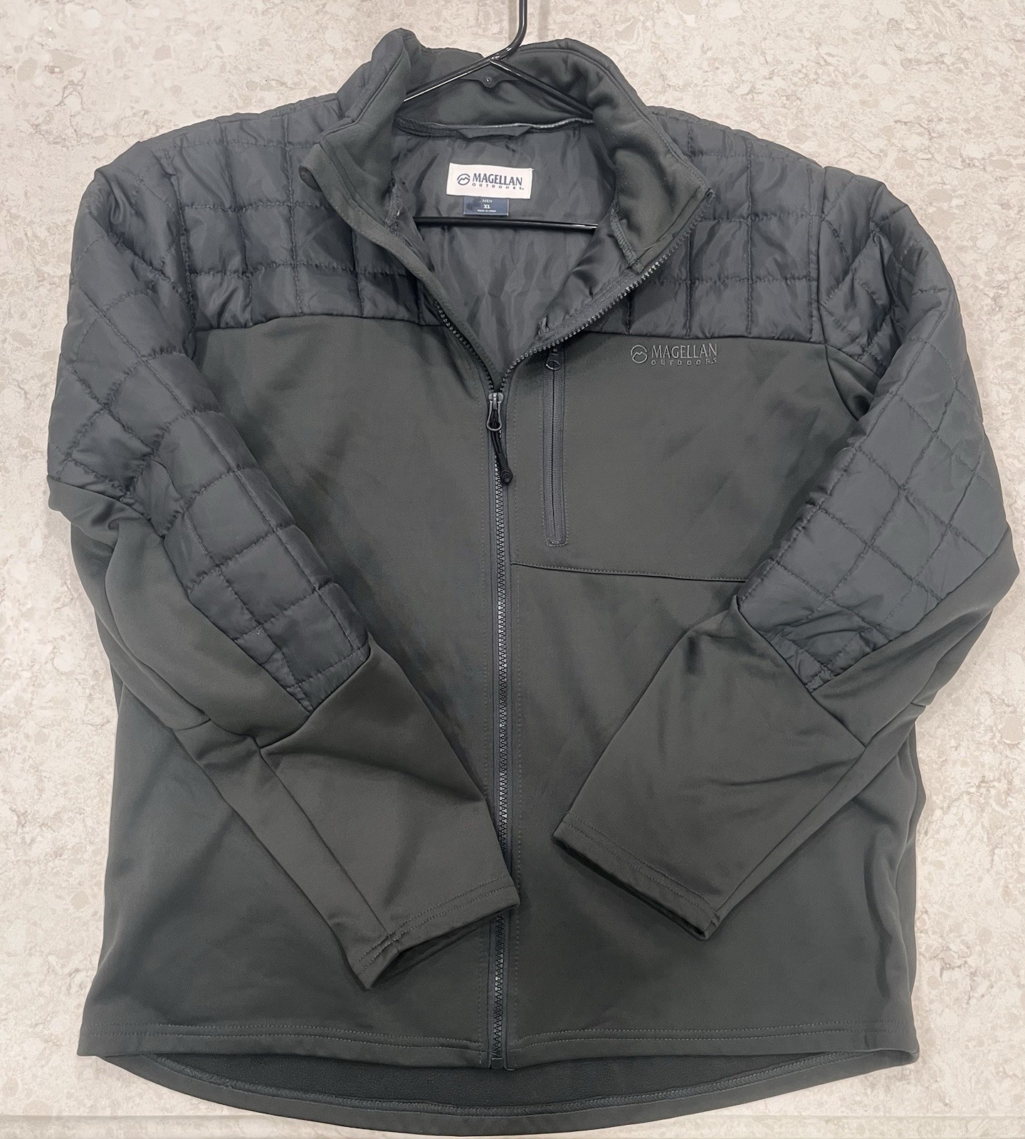 Men’s Magellan Jacket XL Full Zip Outdoors Jacket Gray