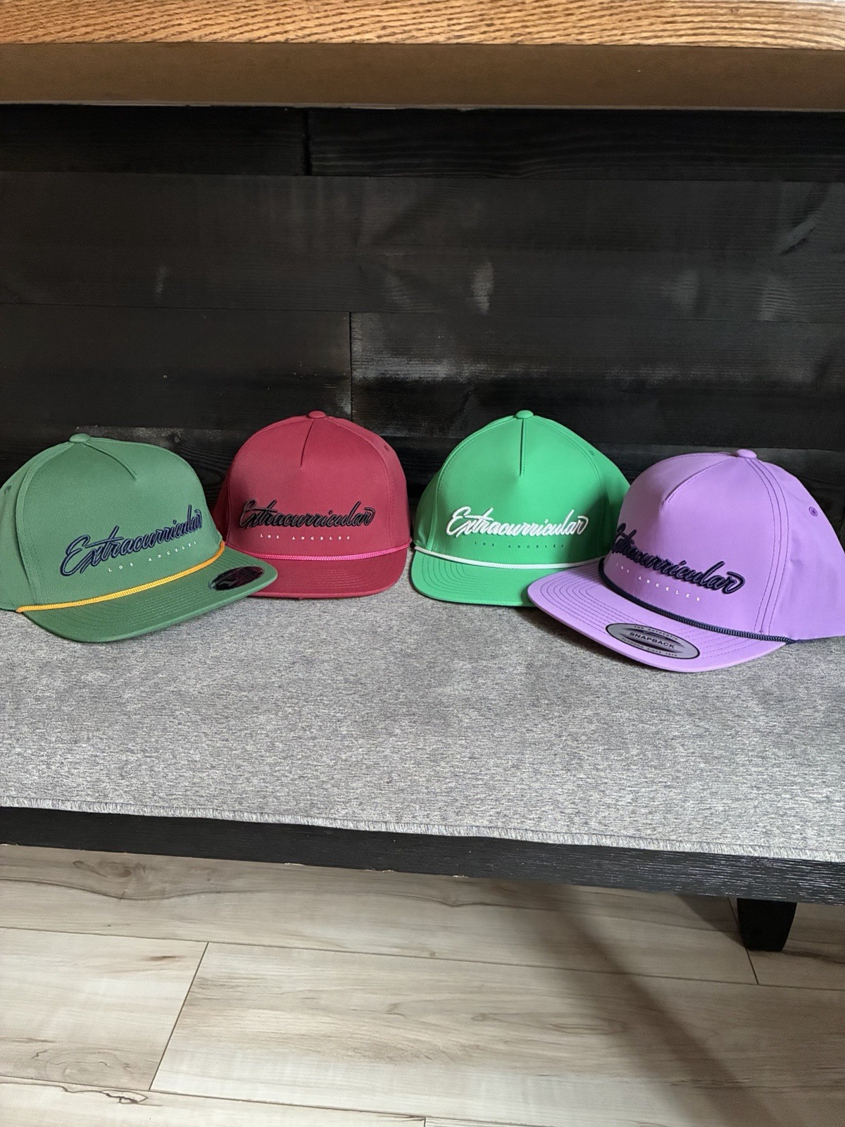 Extracurricular Golf Los Angeles SnapBack Hat Set Of 4 New