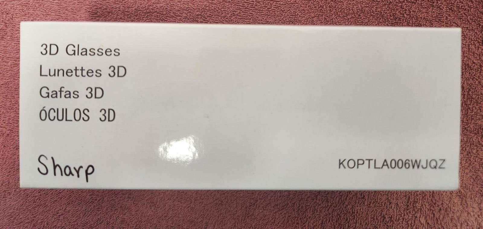 Sharp 3D Glasses Model #KOPTLA004WJQZ - NEW - Free Shipping