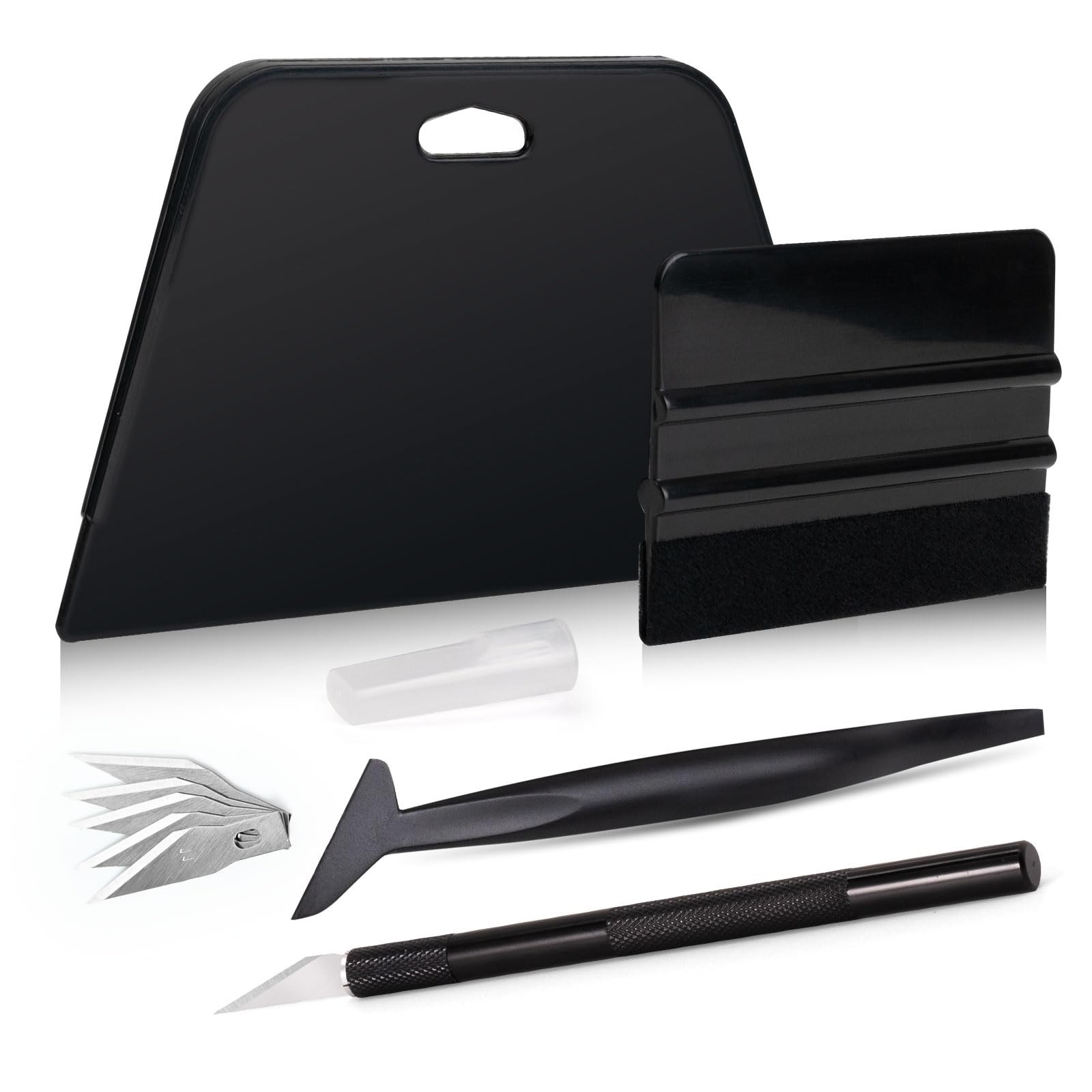 Wallpaper Smoothing Tool Kit, Big Squeegee, Craft Knife, Felt Scraper, 5 Tools