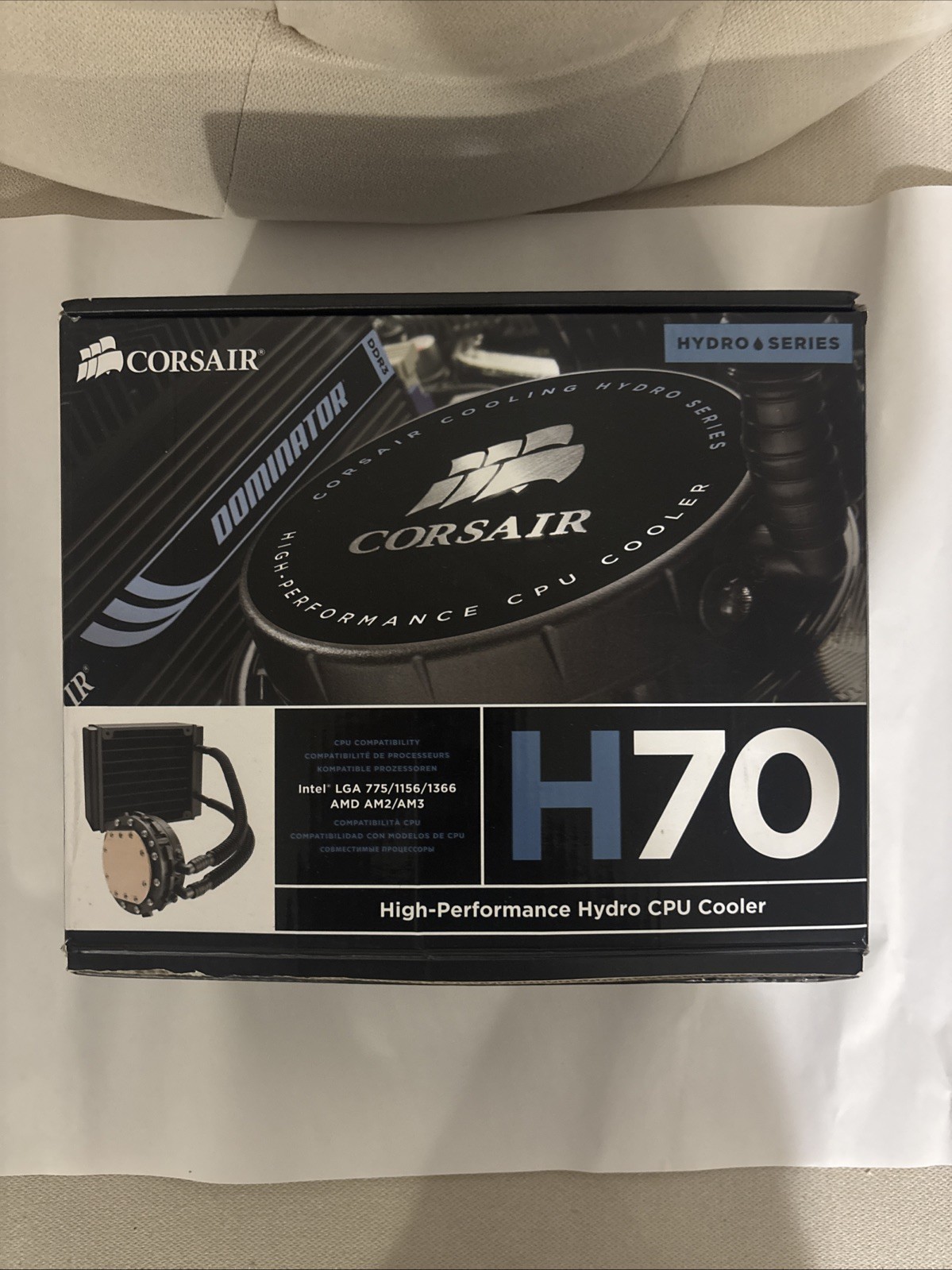 Corsair Hydro Series H70 CPU Liquid Cooler Open Box Complete Intel AMD READ