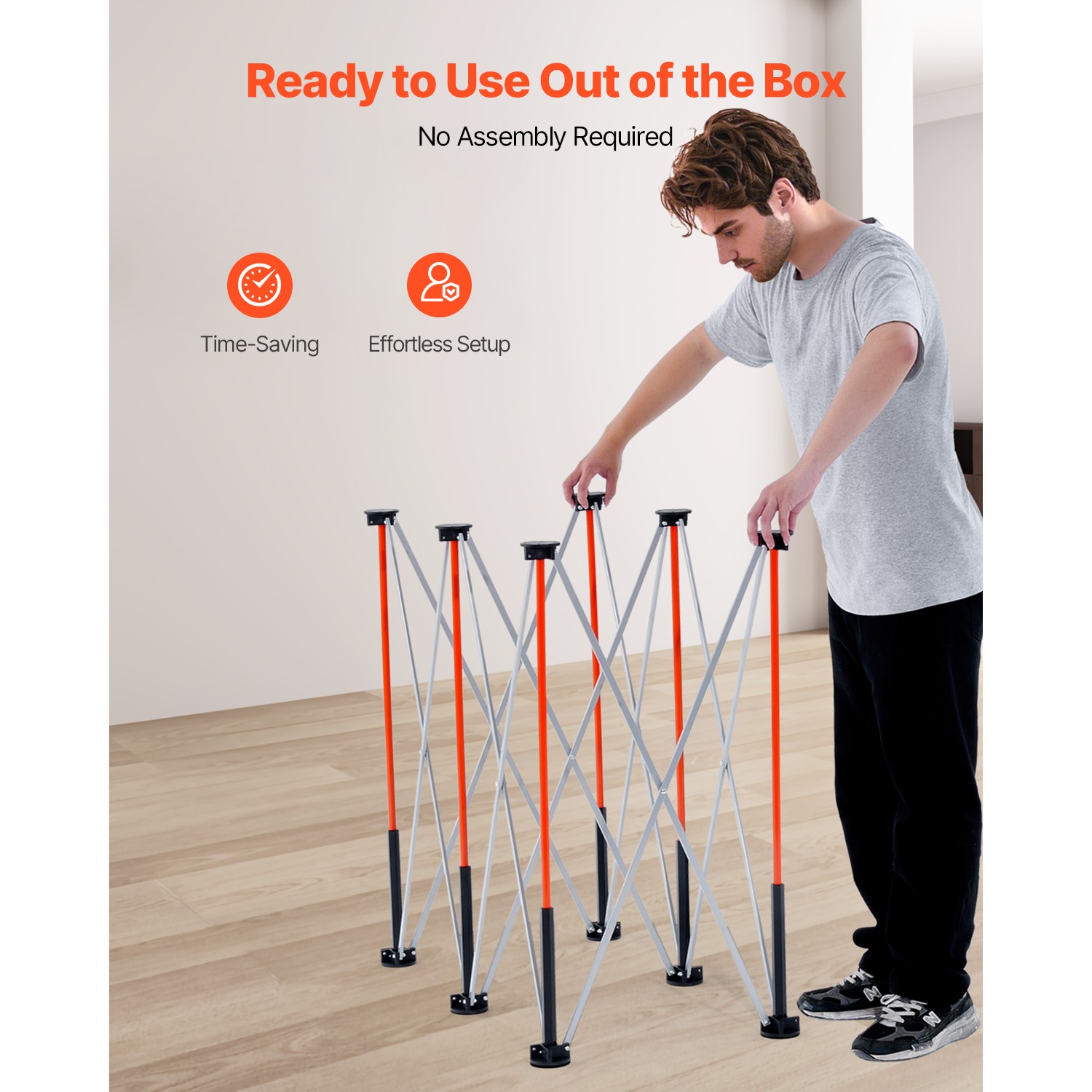 Portable Folding Workstand 4.15' x 2.18' 2500lbs Capacity Collapsible