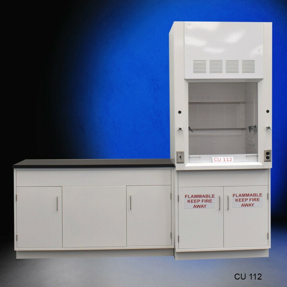 3' Fume Hood / Flammable Storage &5' Laboratory Cabinet / Fisher American E1-397