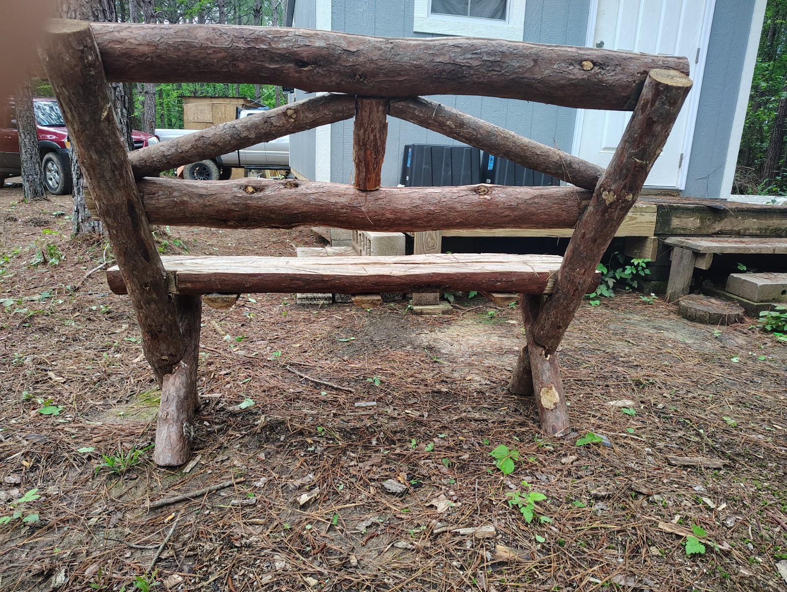 wooden bench