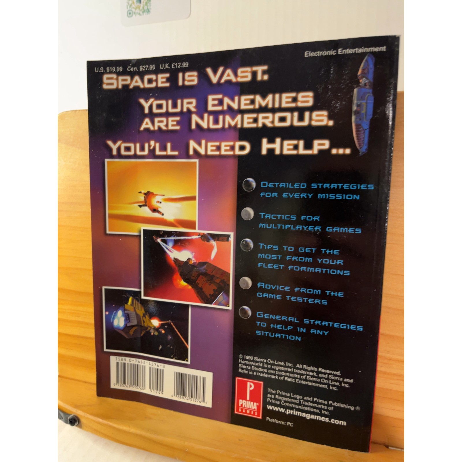 Homeworld 1999 Official Strategy Guide Prima Games