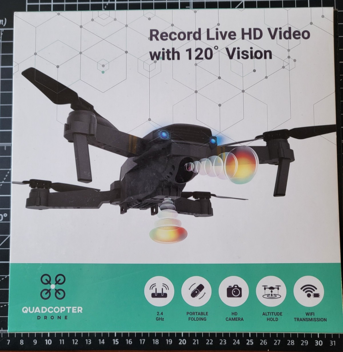 Brand New Quadcopter Drone (Record Live HD Video w/ 120 degrees Vision)