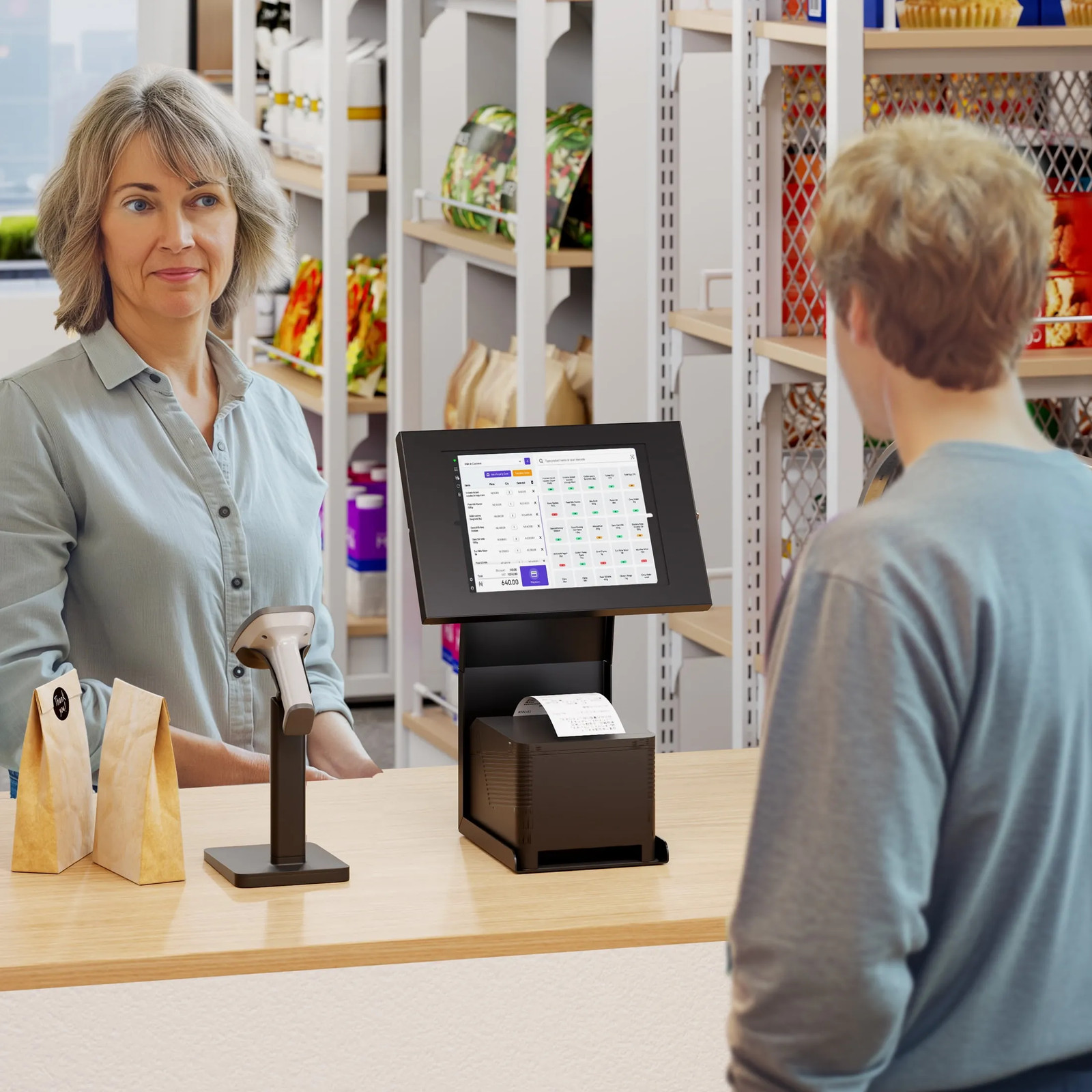 MI-3883B-G10 Secure Tablet Stand for Retail Use