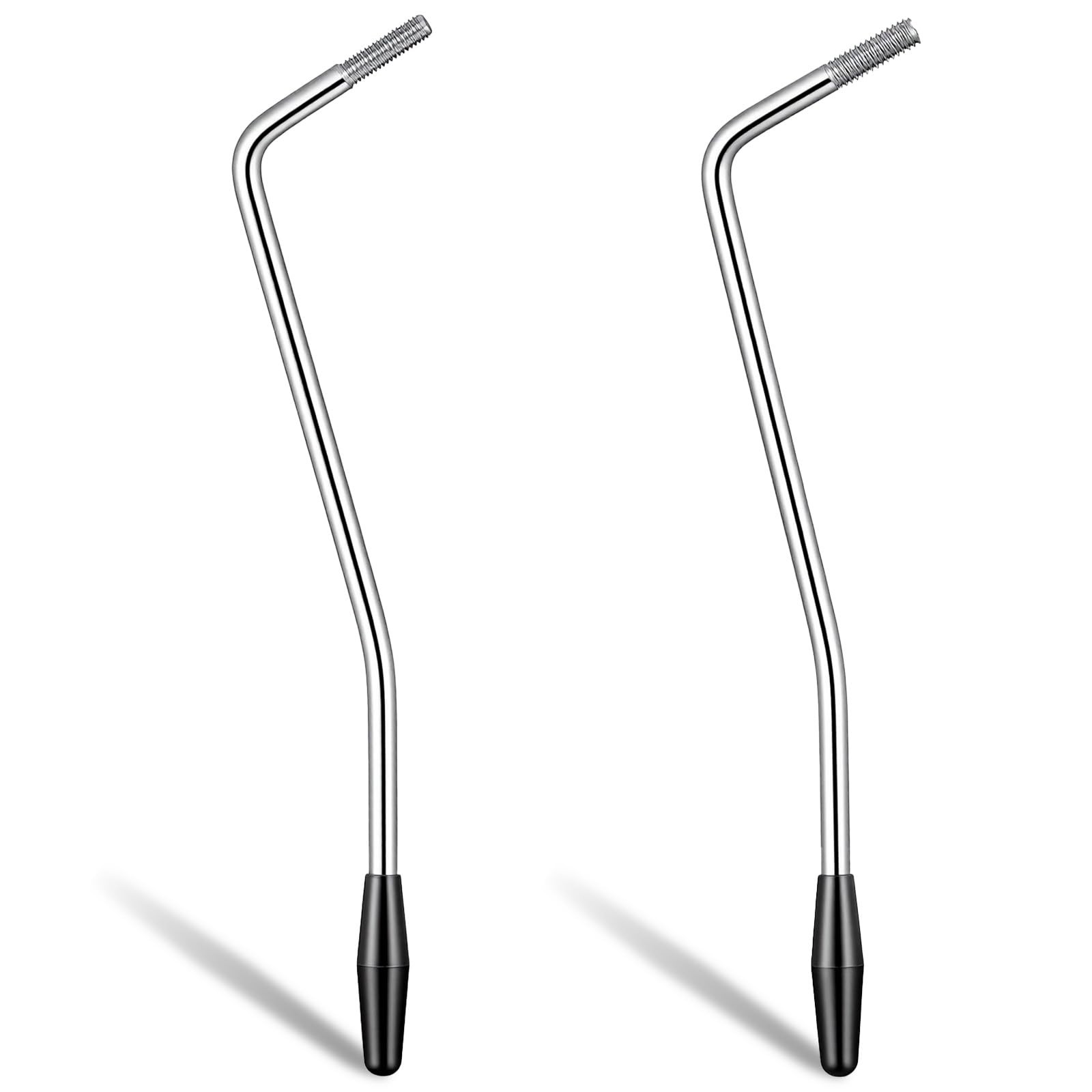 6mm & 5mm Thread Tremolo Arm Silver Electric Guitar Bar with Tip Metal Single