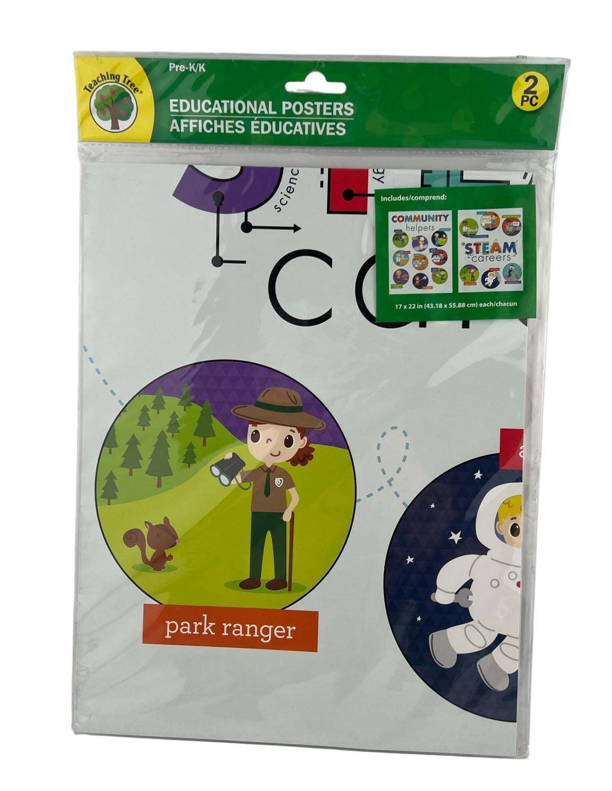 Teaching Tree Educational Posters Communy Helpers & STEAM Careers PreK/K