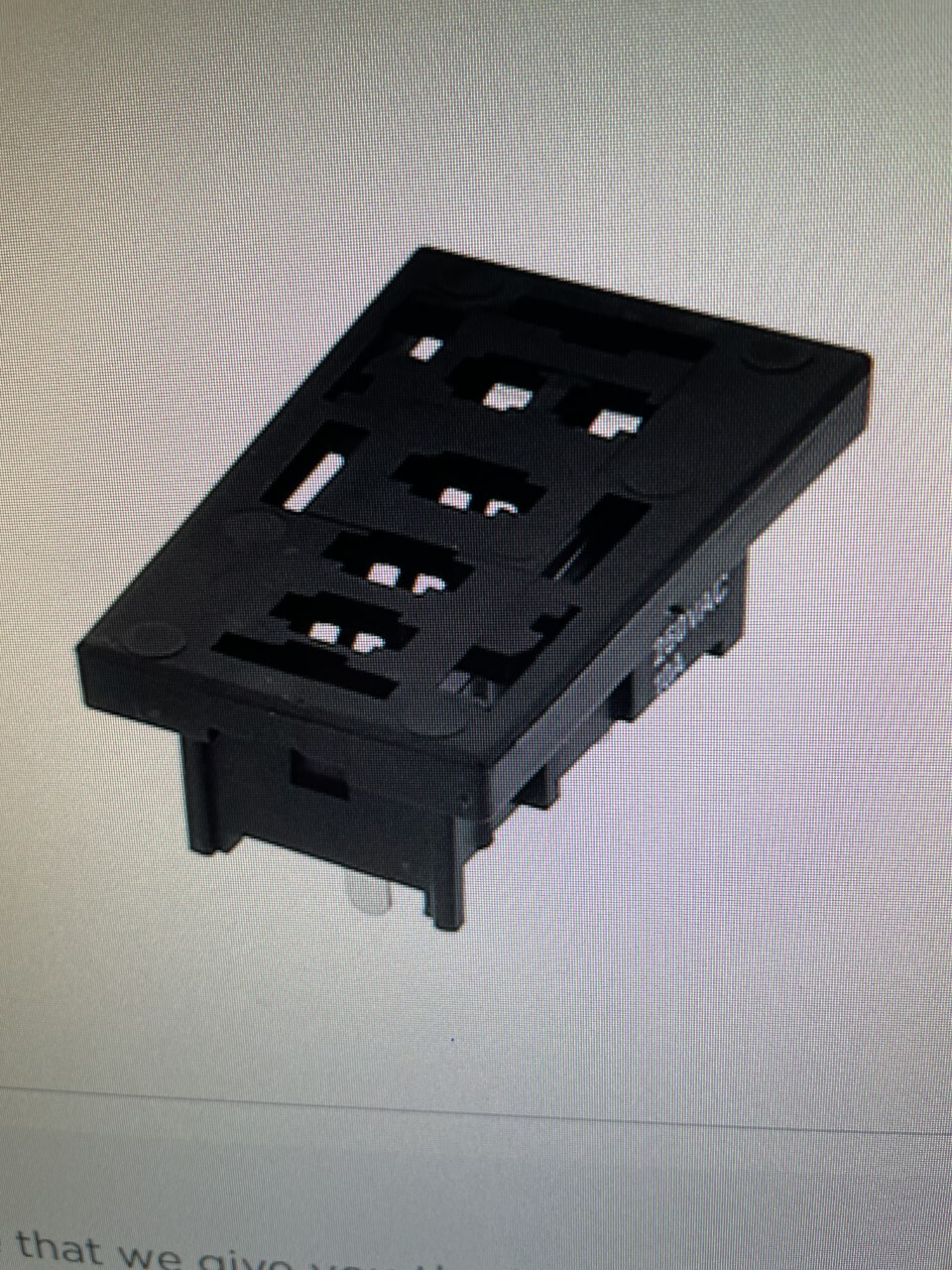 A lot of FIVE (5) IDEC SH1B-62 Socket pcb mount for IDEC relay RH1B