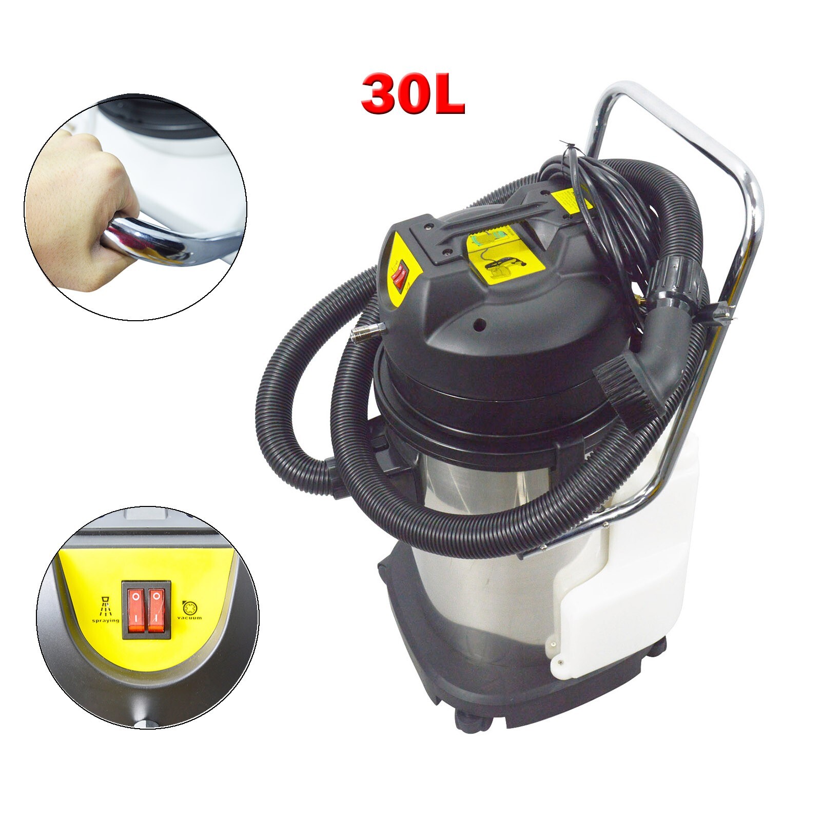 Hotel Carpet Cleaning Machine 3 in 1 Floor Cleaner Washing Sprayer 30L 110V