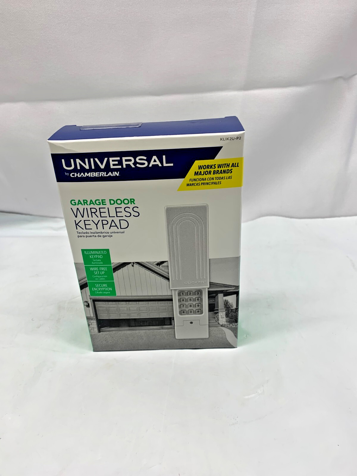 Universal by Chamberlain Garage Door Wireless Keypad Opener KLIK2U-P2*New