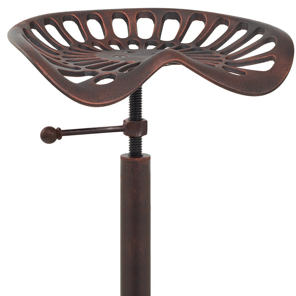 Rustic Industrial Farmhouse Tractor Seat Adjustable Bar Stool Industrial bar ...