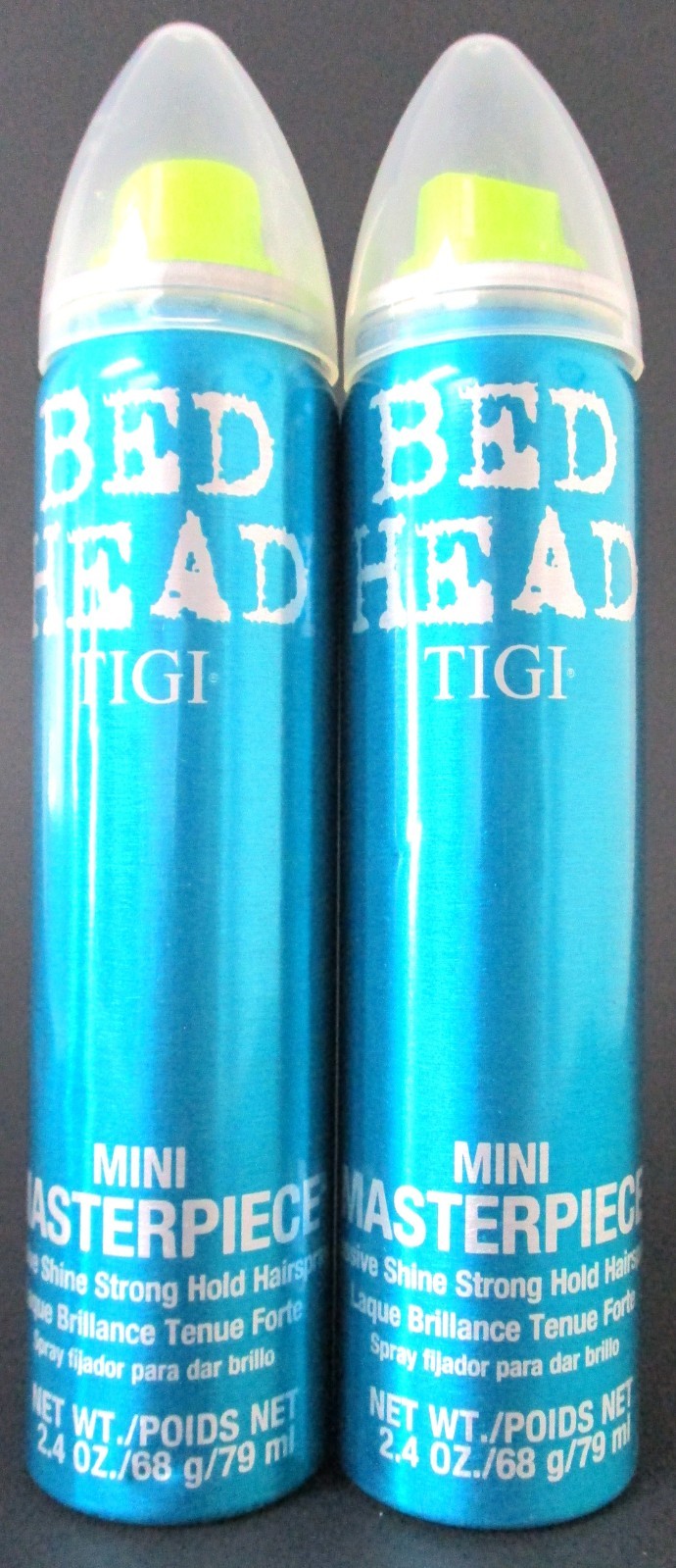 TIGI BED HEAD MINI MASTERPIECE STRONG HOLD HAIRSPRAY 2.4 OZ 2 PACK