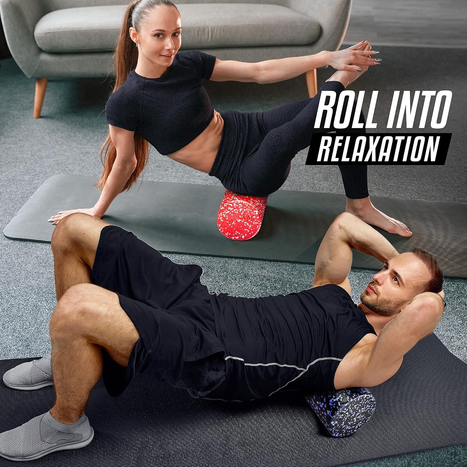 High-Density EPP Foam Roller (12-Inch) - Extra Firm for Mobility & Flexibility