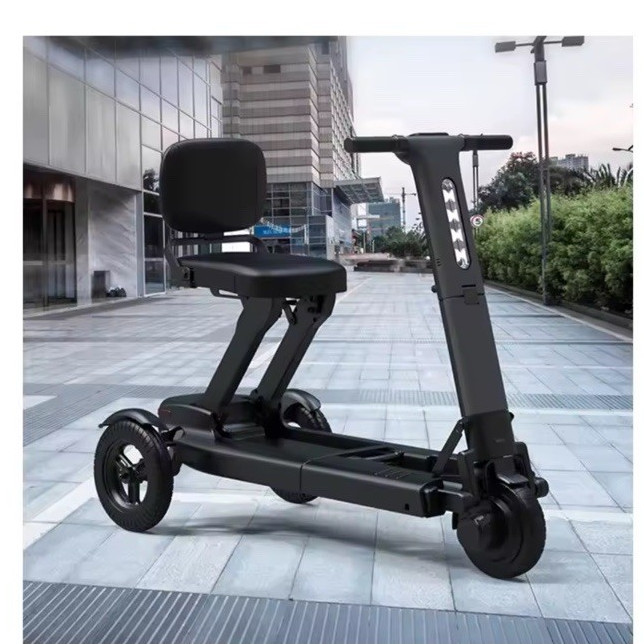 Relyinc R 1  Foldable Electric 3-Wheeled Scooter Black/Silver