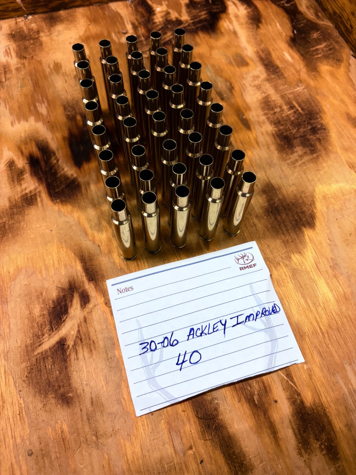 30-06 Ackley Improved 58 Brass Casings Fired Once
