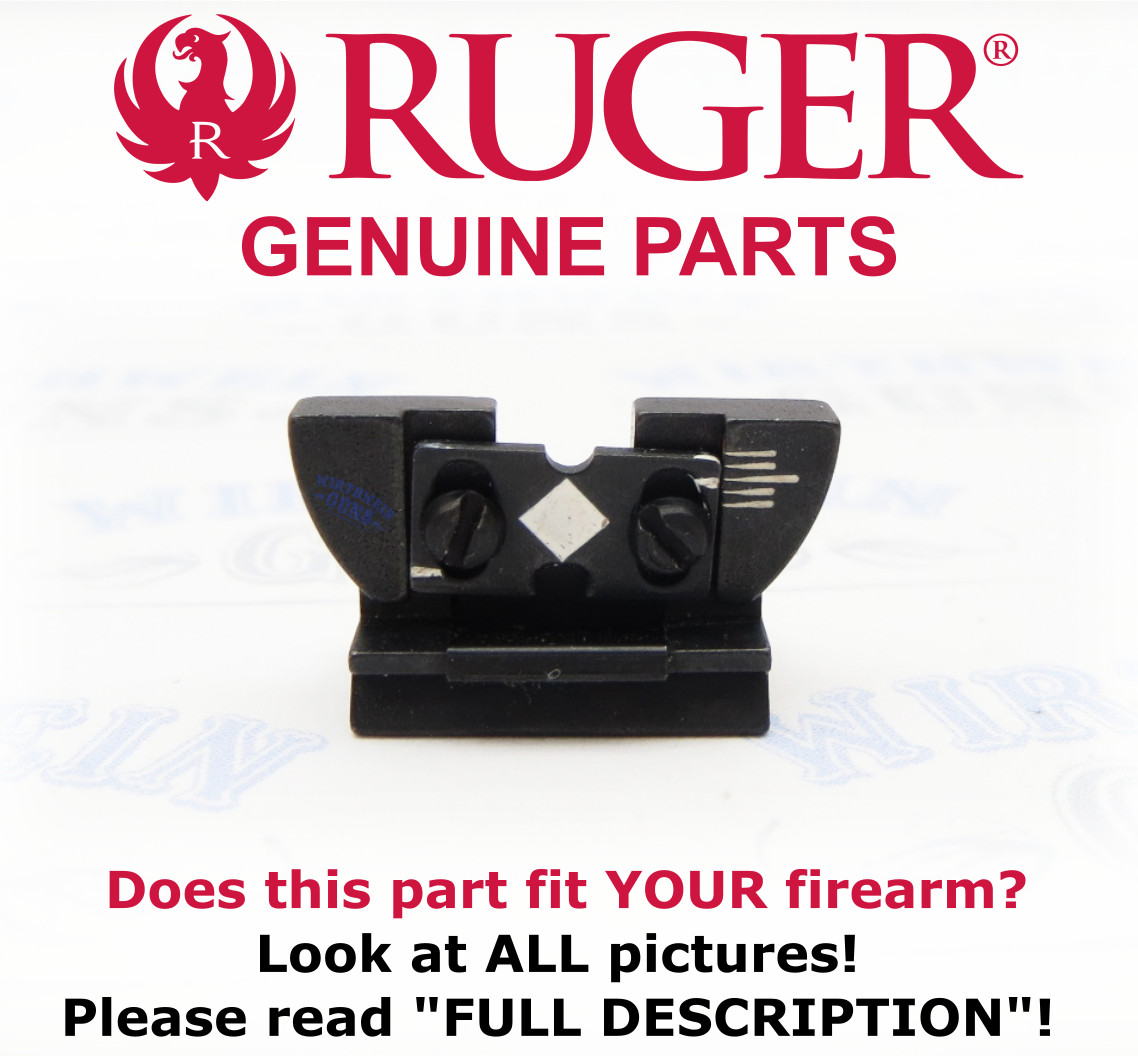 Factory Ruger Adjustable Rear Sight 10-22 dovetail mount WHITE LINES dove tail