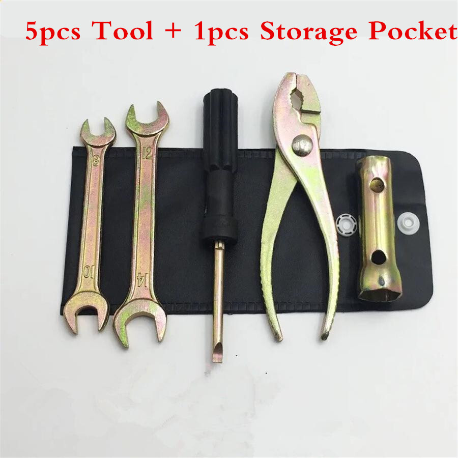 For Honda Motorcycle Tool Kit Screwdriver Spanner Spark Plug Wrench+Storage Bag