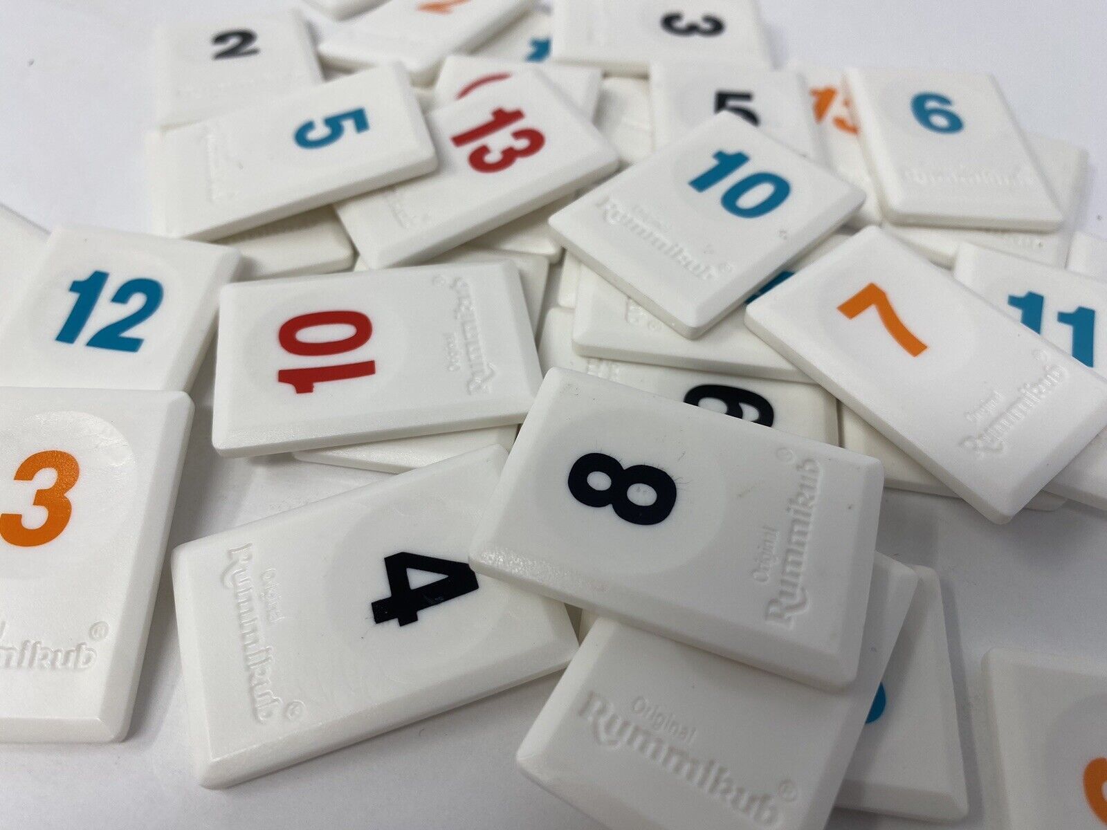 Rummikub Tiles White Individual Replacement Game Pieces You Pick 2019