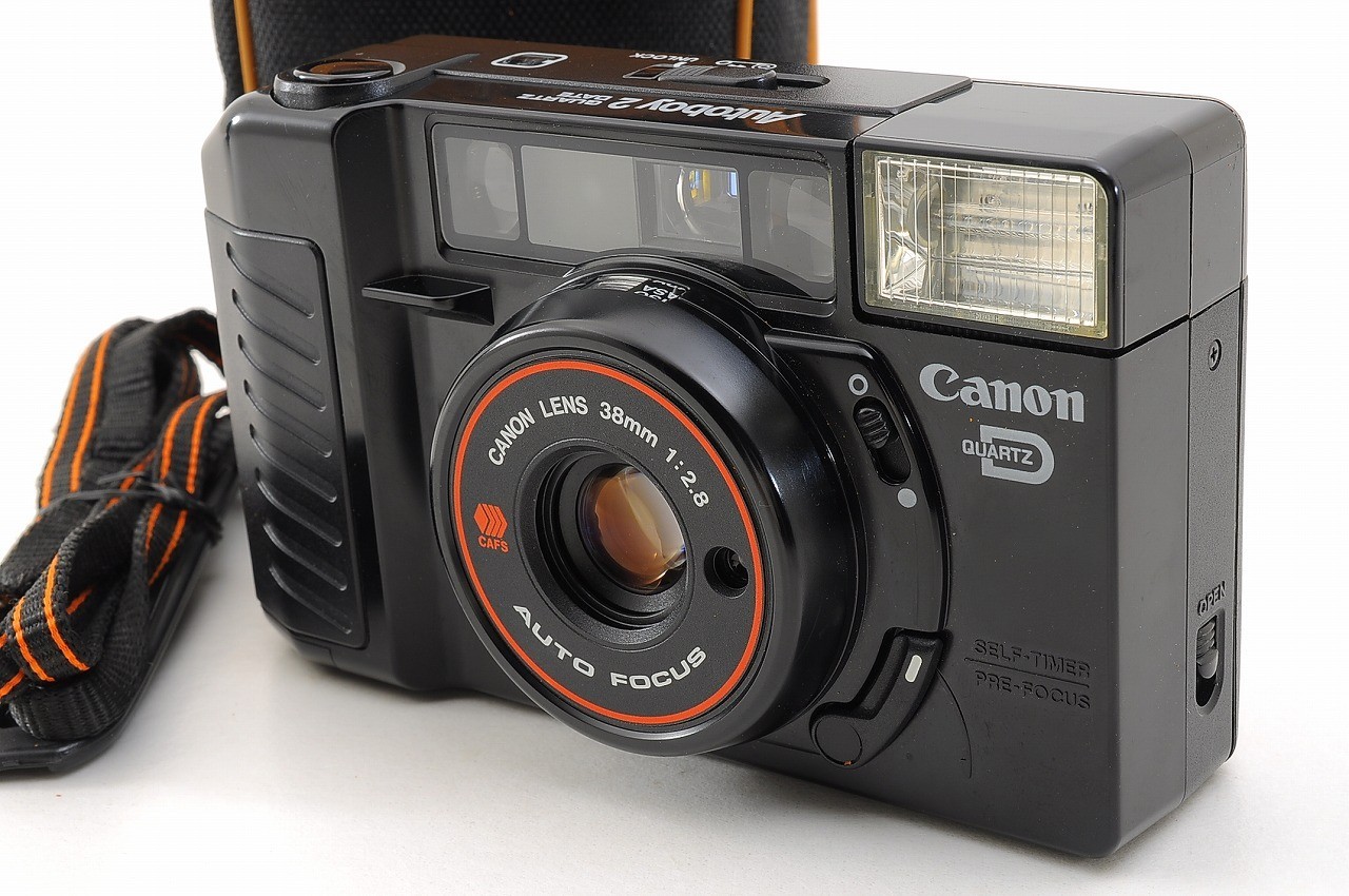 Near Mint w/ Case Canon Autoboy 2 QD AF35M II Point & Shoot 35mm  From JAPAN