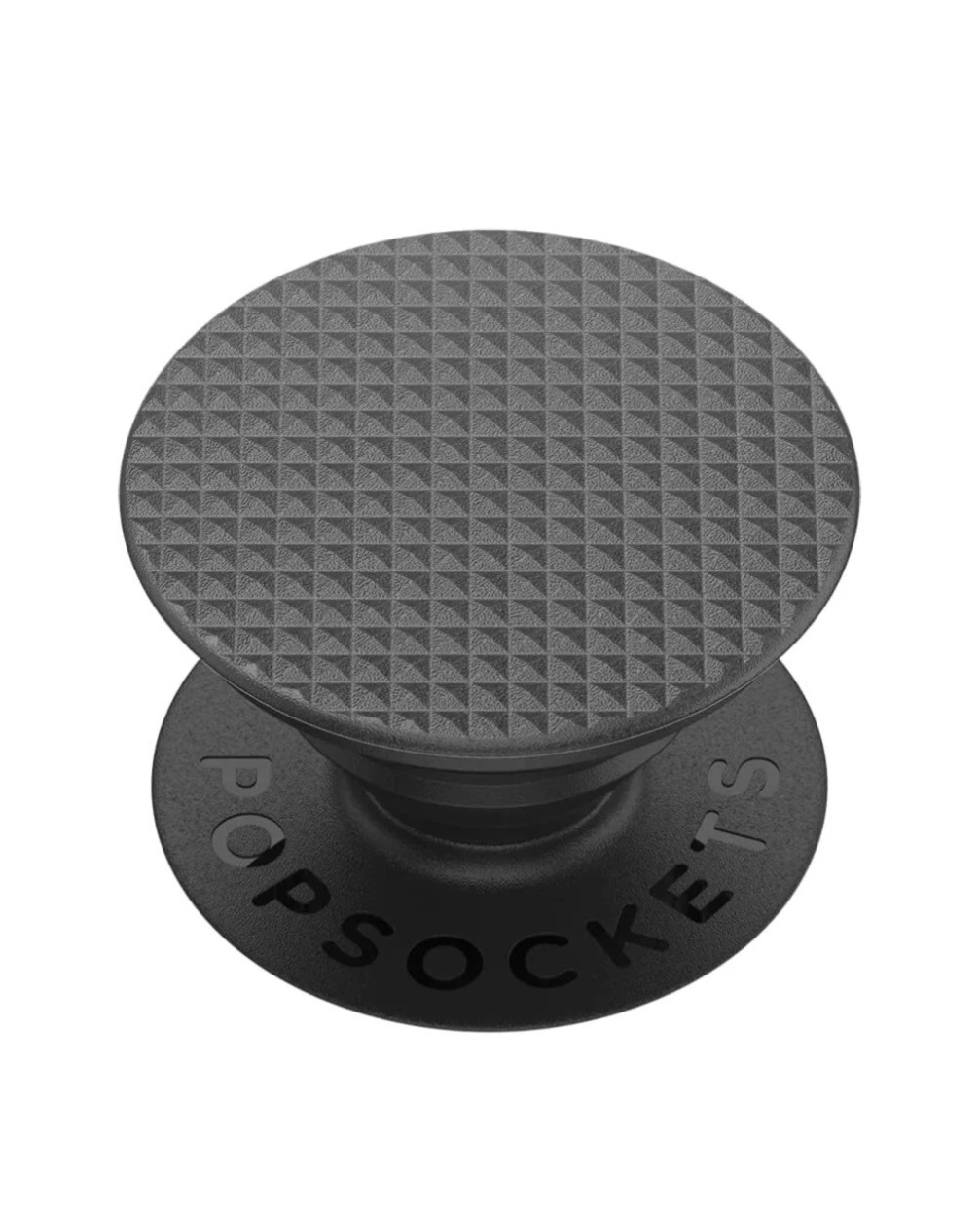 POPSOCKETS PopGrip Knurled Texture Black Phone Holder Black Textured Studded