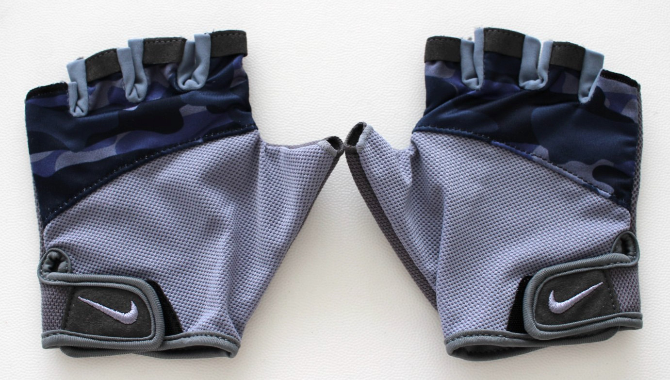 Nike Gym Elemental Lightweight Women's Gloves Large Ashen Slate/Thunder Blue