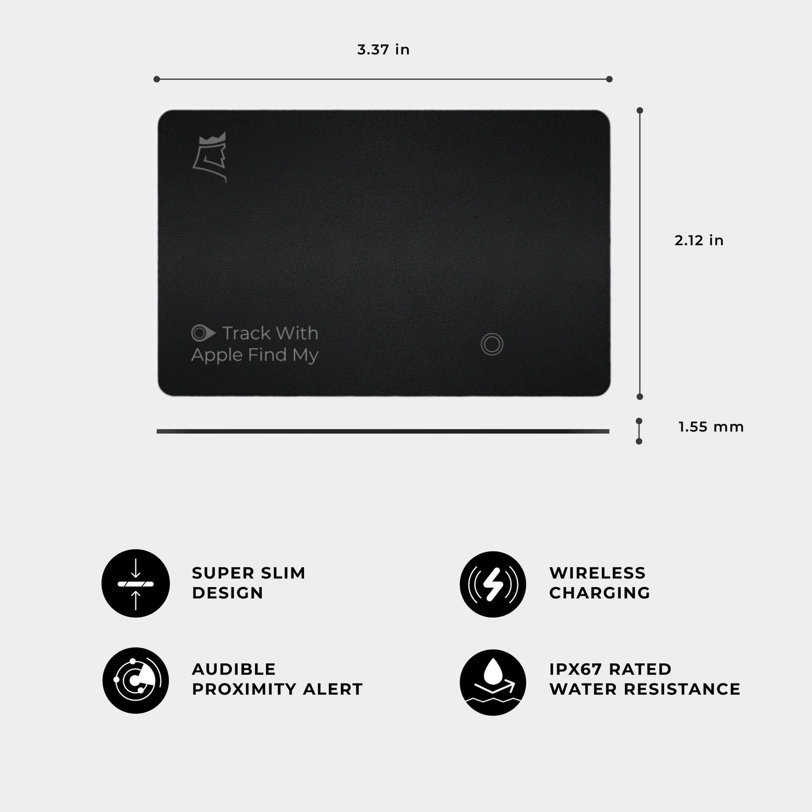 Trackable Tracker Card | Compatible with Apple Find My Compatible App | Ultra...